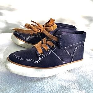 NEW Childrens Place High Top Sneakers Size 11 Kids Navy Blue High Top Sneakers